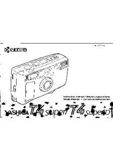 Yashica T 4 manual. Camera Instructions.